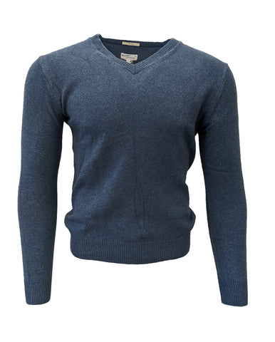 GANT RUGGER Men's Lake Blue The Vee Sweater Size Medium $145 NWT