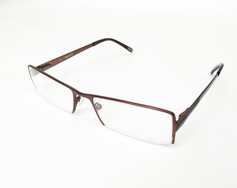 GANT Men's Half Rim Forbes Eyeglass Frames 54-17-135  -Brown   NEW