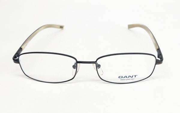 GANT Men's Oval Metal Iridium Eyeglass Frames 53-17-140 -Black/Brown  NEW