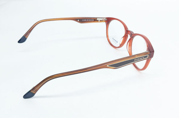 GANT Men's Round Shark Eyeglass Frames 52-17-145  -Orange   NEW