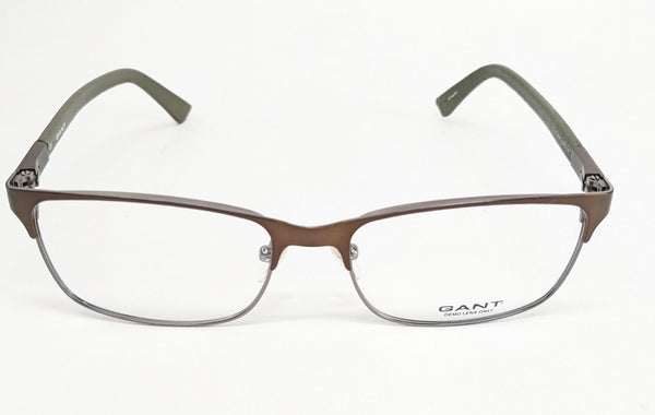 GANT Men's Metal G112 Eyeglass Frames 55-17-145  -Satin Brown NEW