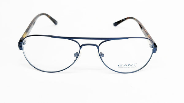 GANT Men's Metal Aviator G2025 Eyeglass Frames 55-17-140  -Satin Navy  NEW