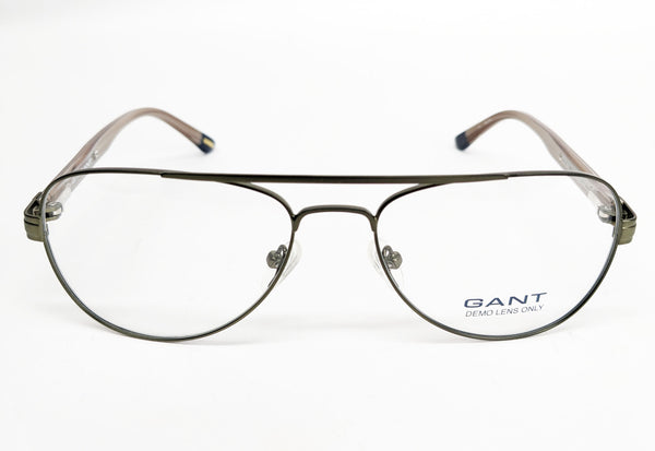 GANT Men's Metal Aviator G2025 Eyeglass Frames 55-17-140  -Satin Olive  NEW