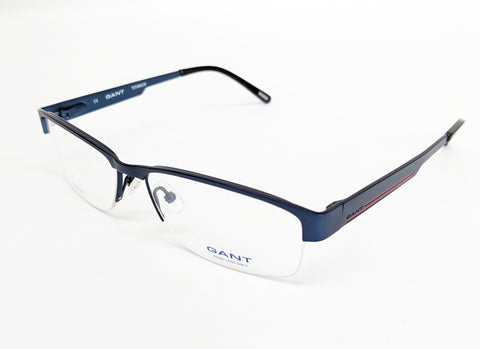 GANT Men's Half Rim G2027 Eyeglass Frames 55-15-145  -Satin Navy NEW