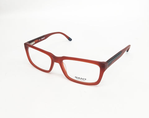 GANT Men's Rectangular G3001 Eyeglass Frames 54-16-145 -Matte Red NEW