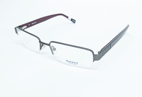 GANT Men's Half Rim G3014 Eyeglass Frames 56-18-145  -Satin Gunmetal NEW