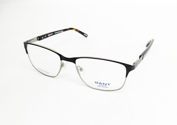 GANT Women's Square Metal GA4034 Eyeglass Frames 52-17-135  -Black NEW