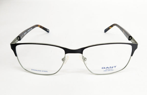 GANT Women's Square Metal GA4034 Eyeglass Frames 52-17-135  -Black NEW