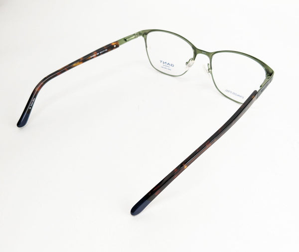 GANT Women's Oval Metal GA4033 Eyeglass Frames 53-17-135  -Black/Green NEW