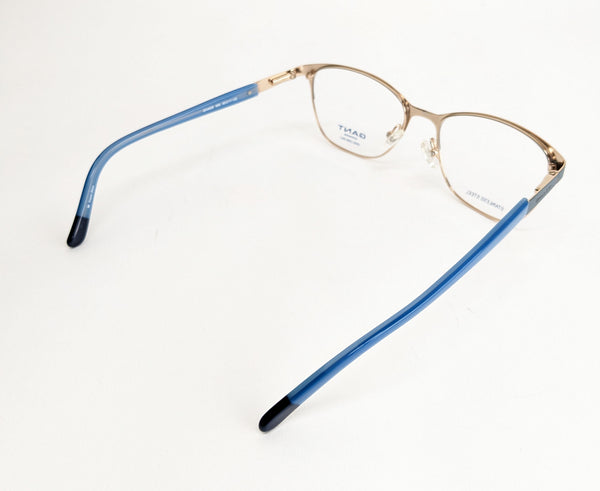 GANT Women's Oval Metal GA4033 Eyeglass Frames 53-17-135  -Blue/Gold NEW