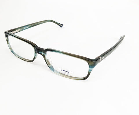 GANT Women's Rectangular GW107 Eyeglass Frames 56-15-135 -Olive Horn NEW