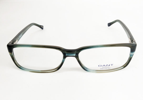 GANT Women's Rectangular GW107 Eyeglass Frames 56-15-135 -Olive Horn NEW