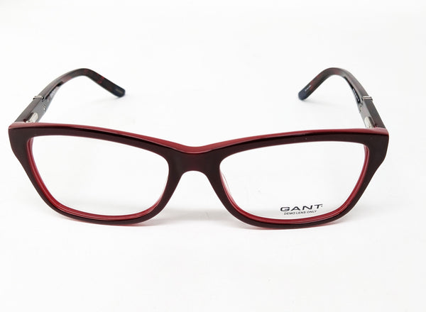 GANT Women's Rectangular GW4012 Eyeglass Frames 55-17-140  - Burgundy   NEW