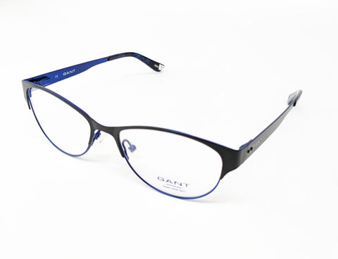 GANT Women's Metal GW4013 Eyeglass Frames 51-16-135 -Satin Black Blue NEW