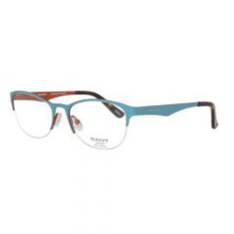 GANT Women's Half Rim GW4018 Eyeglass Frames 52-18-135 -Satin Blue Orange NEW