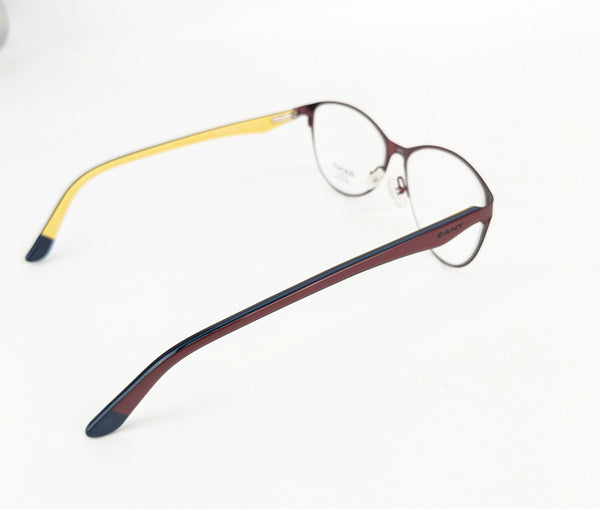 GANT Women's Metal GW4020 Eyeglass Frames  52-15-140  -Burgundy/ Yellow NEW