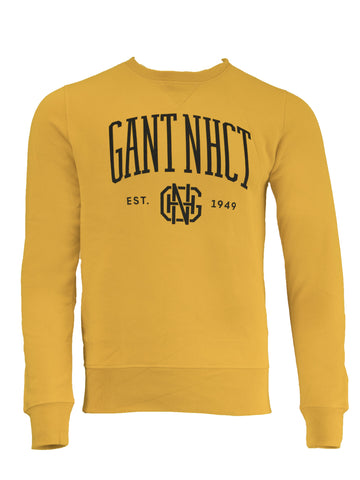 Gant Men's O1 Gant NHCT C-Neck Sweat, Medium, Golden Yellow