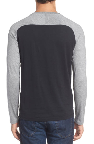 GANT DIAMOND G Men's Black Stadium Raglan Top 2070004 Size M $98 NWT