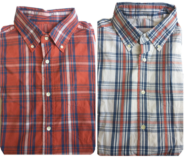 GANT RUGGER Men's Dreamy Oxford Yd Check HOBD 341148 Size Medium NWT