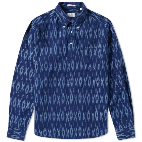 GANT RUGGER Men's Indigo Oxford Xo Pullover Shirt 348280 Size M $145 NWT