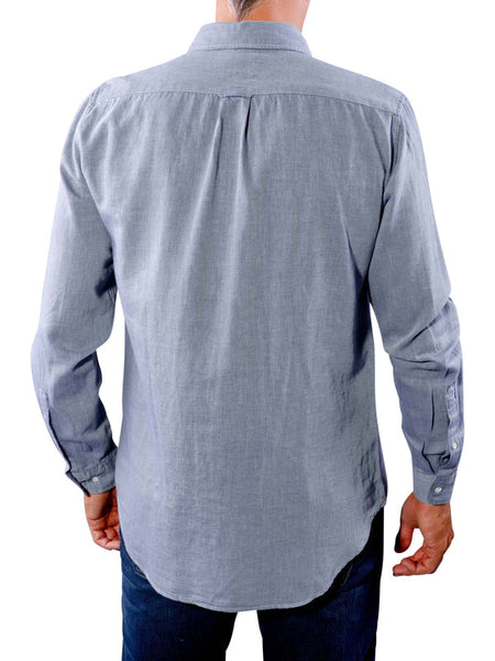 GANT RUGGER Men's Persian Blue Light Twill Shirt 344777 Size M $135 NWT