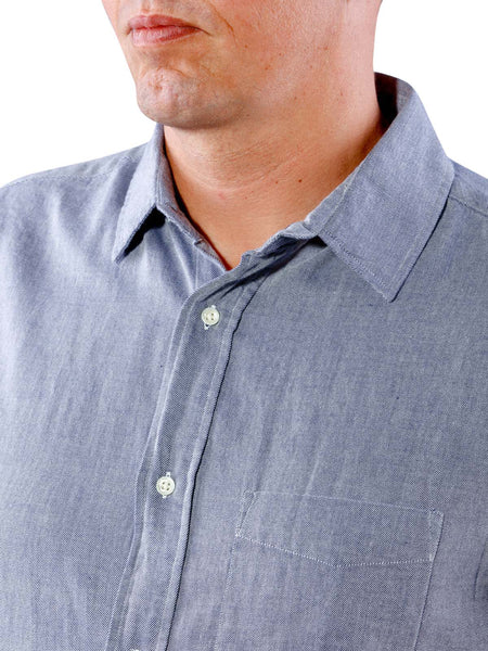 GANT RUGGER Men's Persian Blue Light Twill Shirt 344777 Size M $135 NWT