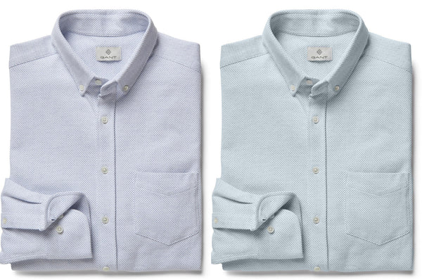 GANT DIAMOND G Men's Pinhead Pique Fitted Button Down 363042 Size M $155 NWT