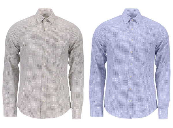 GANT DIAMOND G Men's Fitted Cubic Print Shirt 363115 Size M $225 NWT