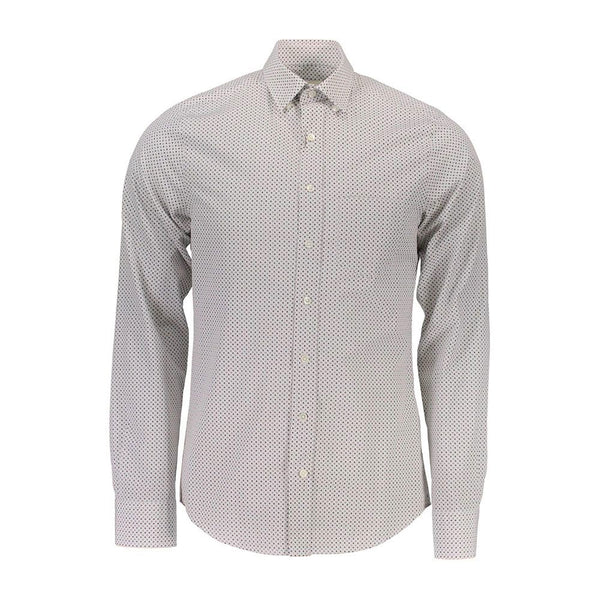 GANT DIAMOND G Men's Fitted Cubic Print Shirt 363115 Size M $225 NWT