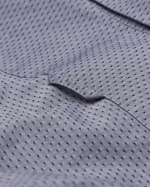 GANT Men's Persian Blue Comfort Broadcloth Dobby Fitted Shirt 364692 Size M NWT