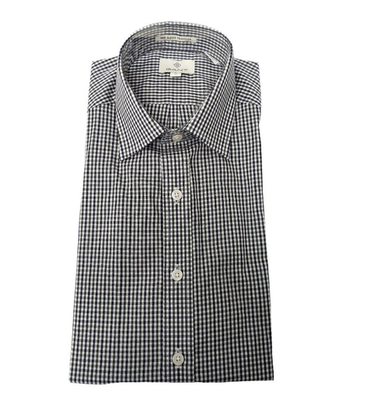 GANT Men's Marine Bold Guard Check Traveler Spread Shirt NWT