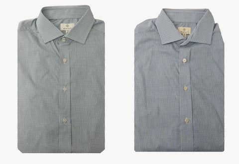 GANT DIAMOND G Men's Mini Check Fitted Spread Collar Shirt 383957 Size 39 NWT