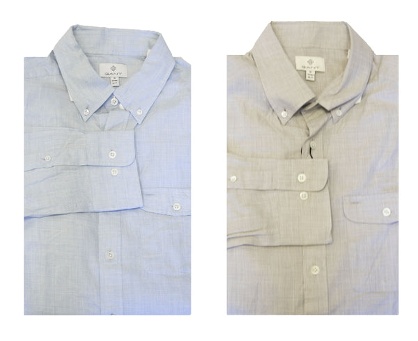 GANT DIAMOND G Men's Fitted Chambray PopOver Shirt 389102 Size M $185 NWT