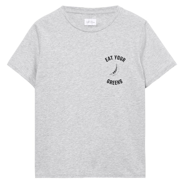 GANT RUGGER Women's Grey Eat Your Greens Tee 406429 Size S $95 NWT