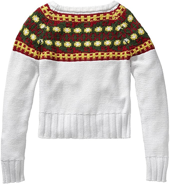 GANT Women's White The MB Guayaquil Sweater 480017 Size L $180 NWT