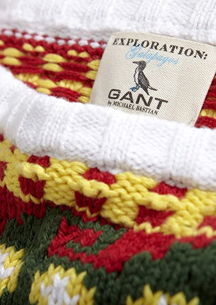 GANT Women's White The MB Guayaquil Sweater 480017 Size L $180 NWT