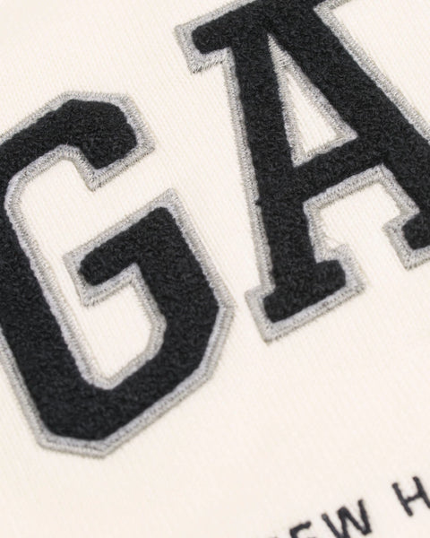 GANT Men's Cream O1 Terry Logo Crew 8000014 Size Medium $160 NWT