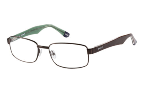 GANT Men's Rectangular Metal G103 Eyeglass Frames 58-20-150 -Satin Brown NEW