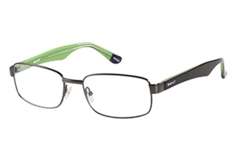 GANT Men's Rectangular Metal G103 Eyeglass Frames 58-20-150 -Satin Gunmetal NEW