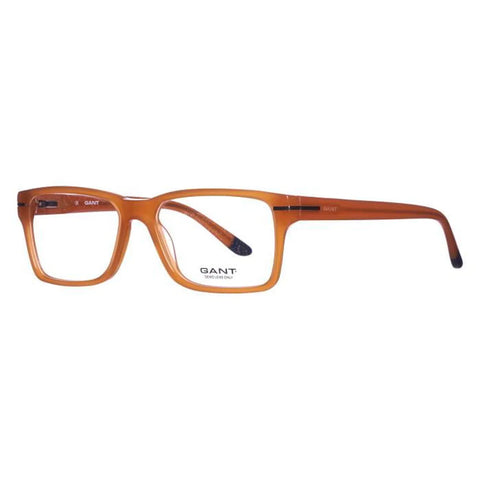 GANT Men's Square G110 Eyeglass Frames 54-16-145  -Amber Horn NEW