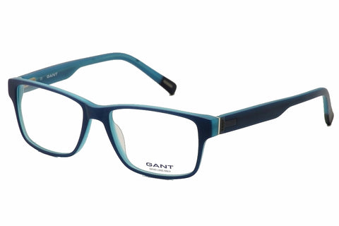 GANT Men's Rectangular G3005 Eyeglass Frames 55-16-145  -Matte Blue NEW