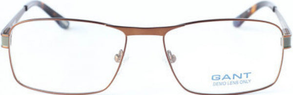 GANT Men's Rectangular G3009 Eyeglass Frames 57-17-145  -Satin Brown Olive NEW