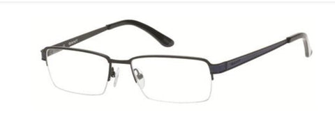 GANT Men's Half Rim G3010 Eyeglass Frames 54-17-145  -Satin Black/Navy NEW