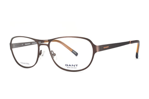 GANT Men's Satin Brown Aviator G3035 Eyeglass Frames 56-17-145   NEW