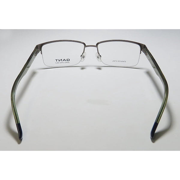 GANT Men's Half Rim Gunmetal (009) GA3072 Eyeglass Frames  55-17-145   NEW