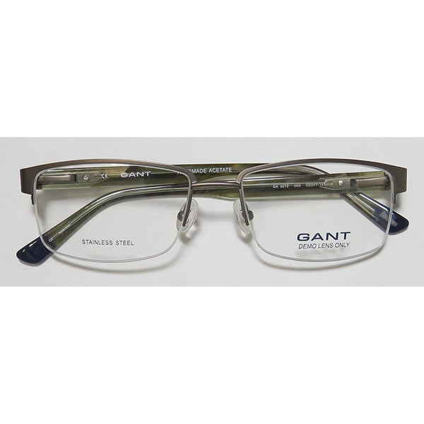 GANT Men's Half Rim Gunmetal (009) GA3072 Eyeglass Frames  55-17-145   NEW