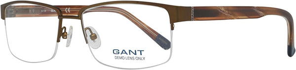GANT Men's Half Rim Brown (049) GA3072 Eyeglass Frames  55-17-145   NEW