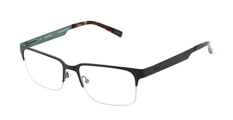 GANT Men's Black Half Rim GA3077 002 Eyeglass Frames  52-17-140  NEW