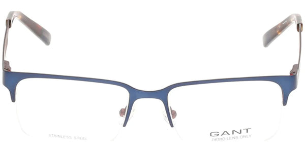 GANT Men's Blue Half Rim GA3077 091 Eyeglass Frames  52-17-140  NEW