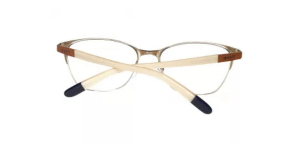 GANT Women's Oval Metal GA4033 Eyeglass Frames 53-17-135  -Orange/Gold NEW